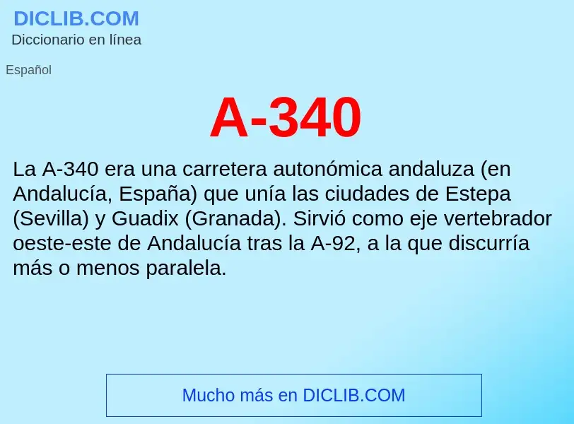 What is A-340 - definition