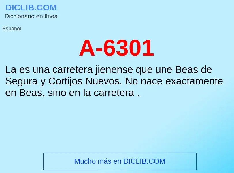 What is A-6301 - definition