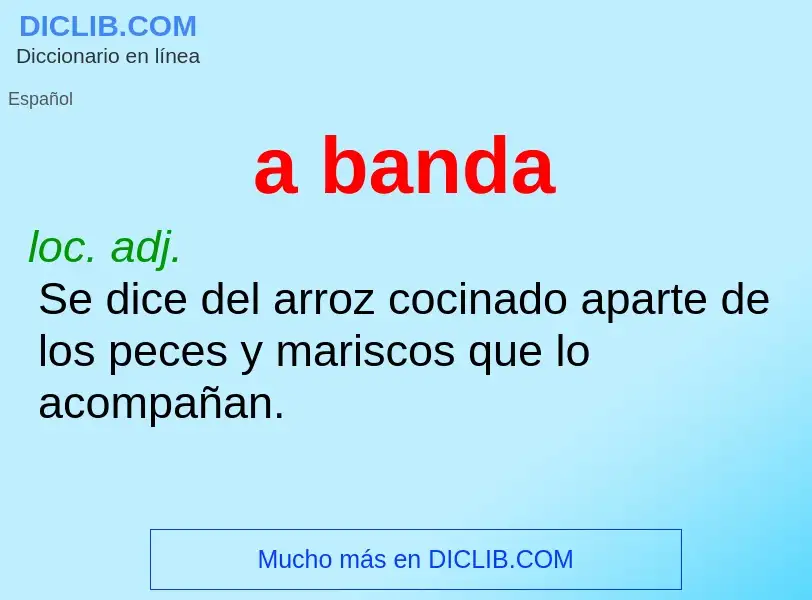 What is a banda - definition