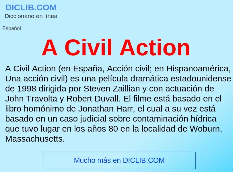 Was ist A Civil Action - Definition