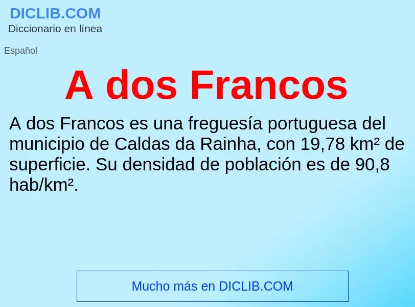 O que é A dos Francos - definição, significado, conceito