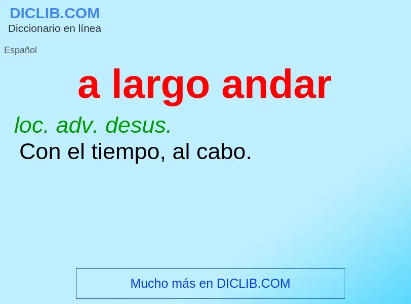 Wat is a largo andar - definition