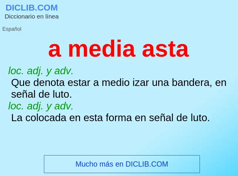 Wat is a media asta - definition