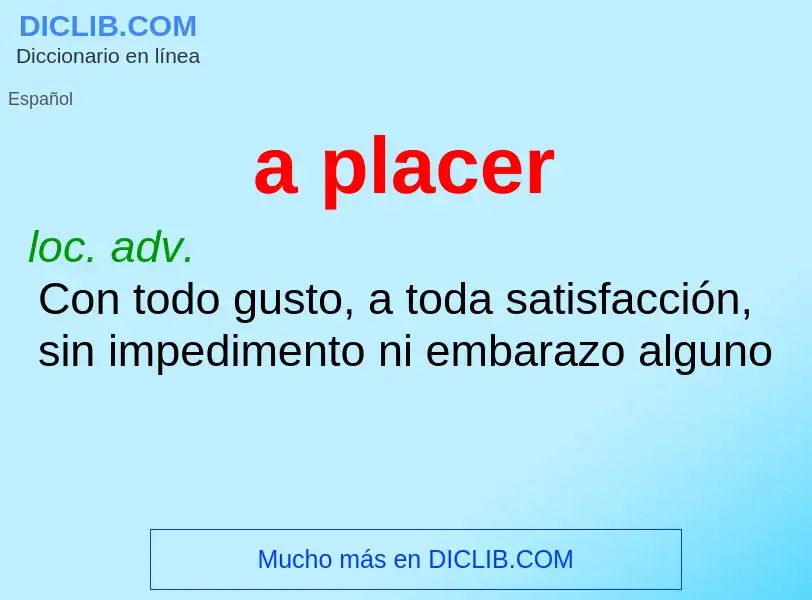 Was ist a placer - Definition