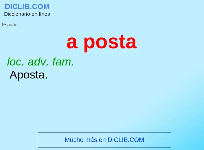 O que é a posta - definição, significado, conceito