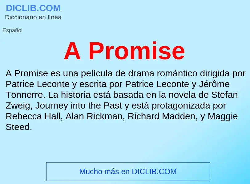 What is A Promise - definition