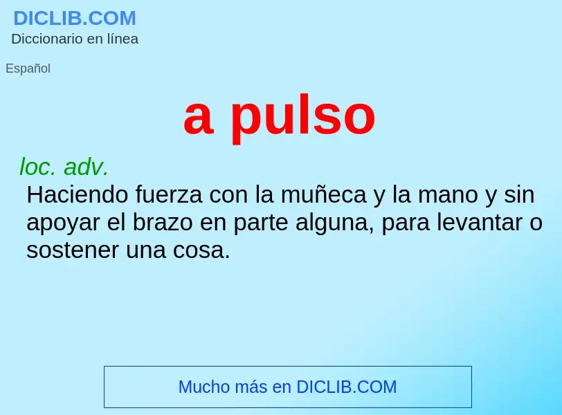 O que é a pulso - definição, significado, conceito