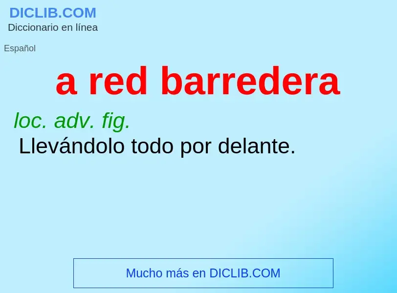 Wat is a red barredera - definition