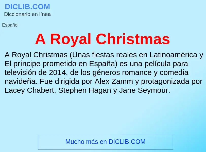 What is A Royal Christmas - definition