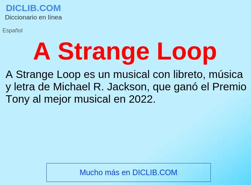 Wat is A Strange Loop - definition