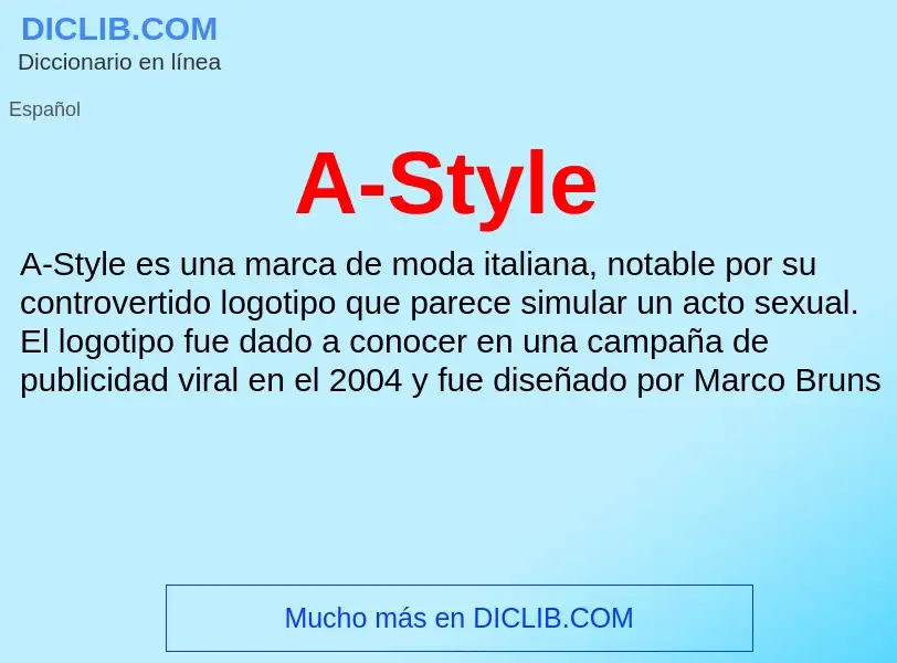 What is A-Style - definition