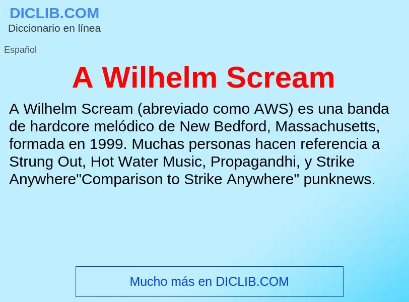 O que é A Wilhelm Scream - definição, significado, conceito