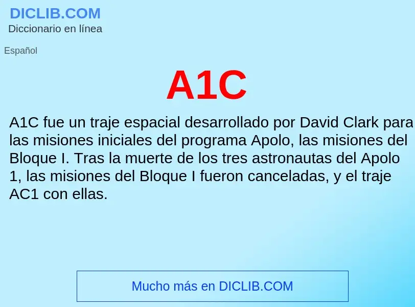 O que é A1C - definição, significado, conceito