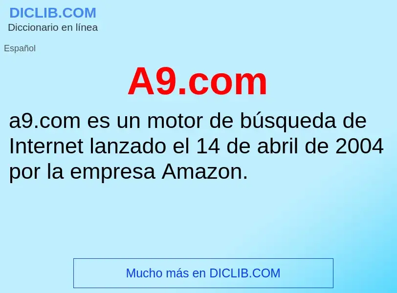 O que é A9.com - definição, significado, conceito