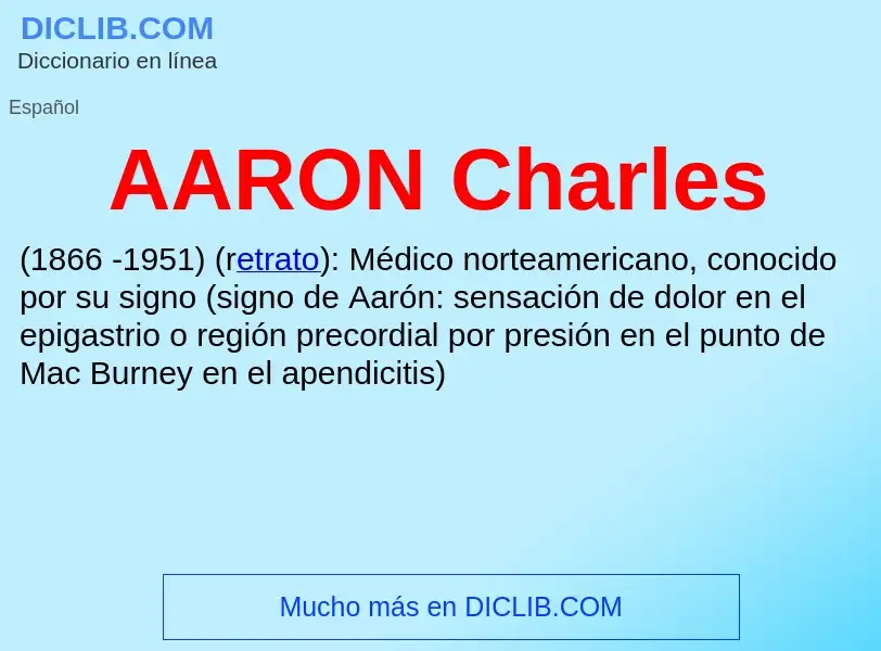 O que é AARON Charles - definição, significado, conceito