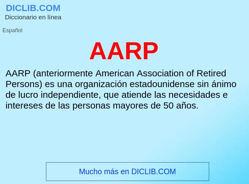 O que é AARP - definição, significado, conceito