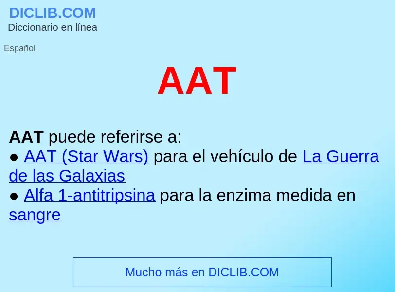 O que é AAT  - definição, significado, conceito