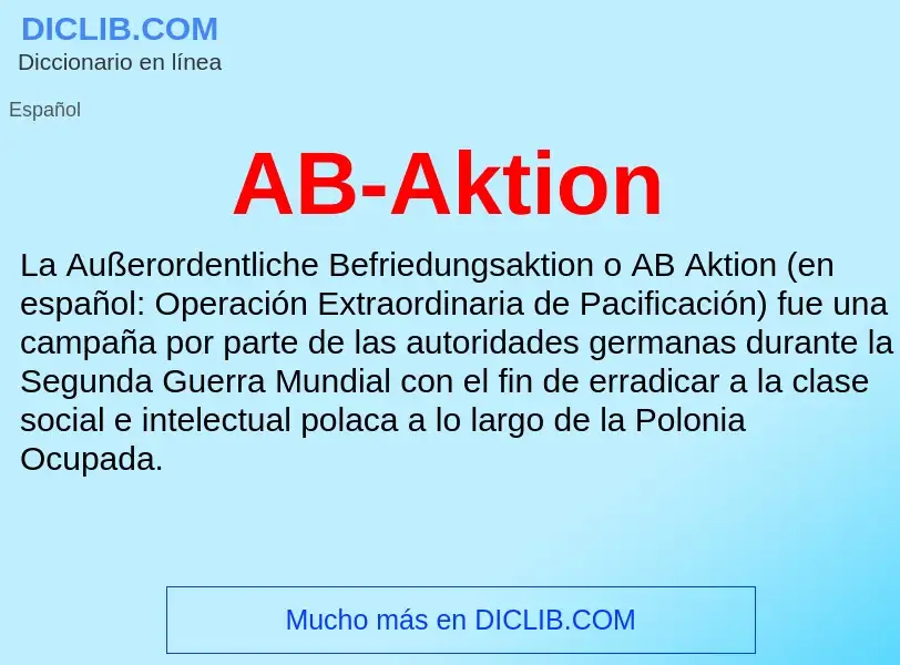 What is AB-Aktion - definition