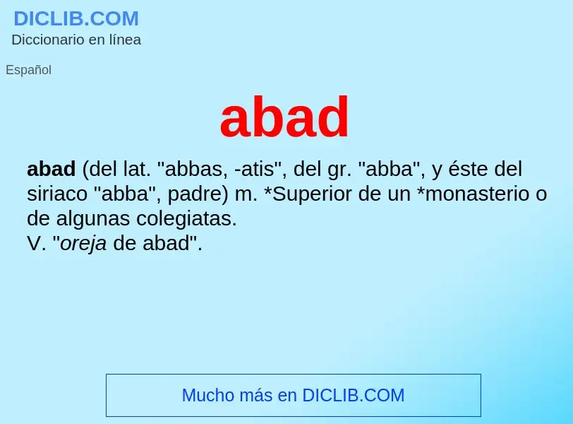 What is abad - definition