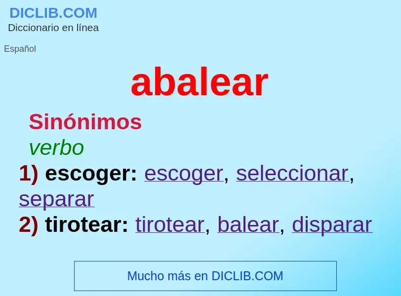 Wat is abalear - definition