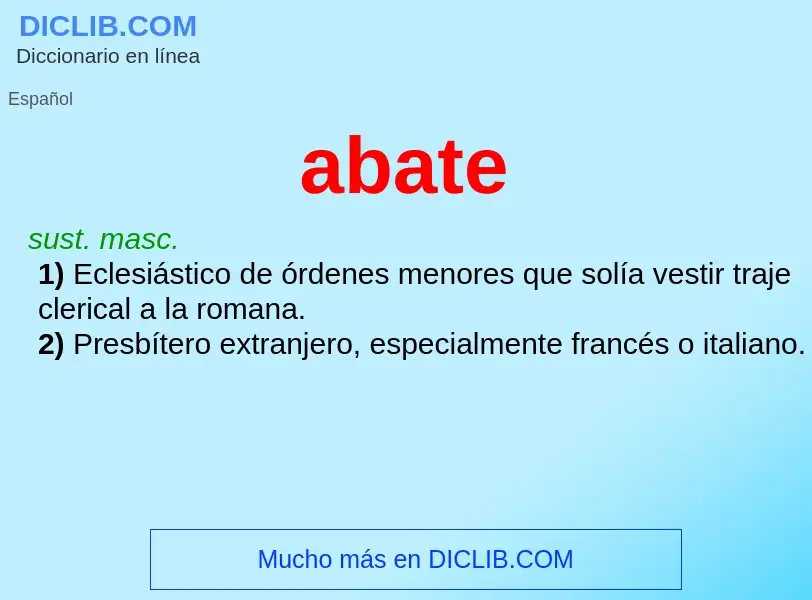 What is abate - definition