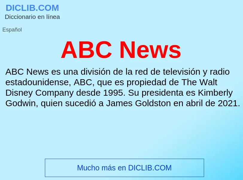 What is ABC News - definition