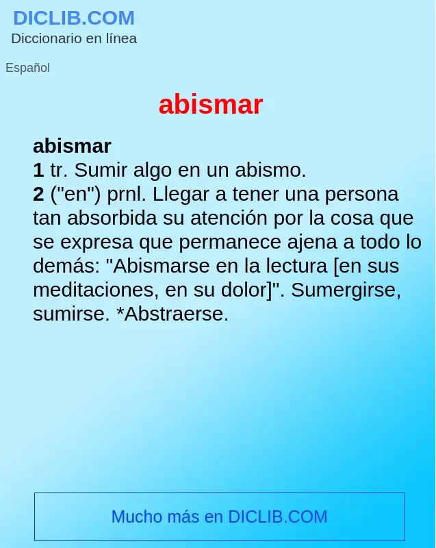 What is abismar - definition