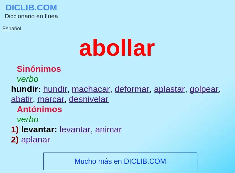 Что такое abollar - определение