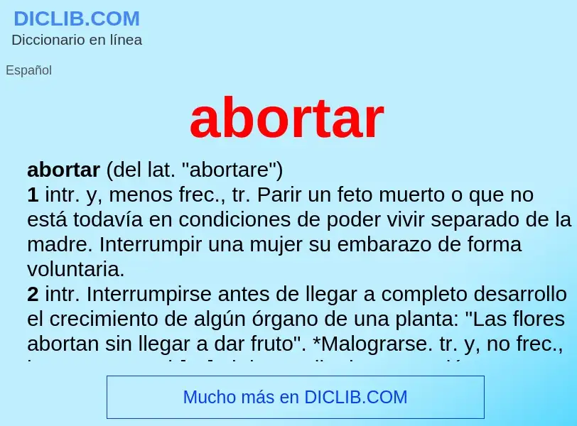 Wat is abortar - definition