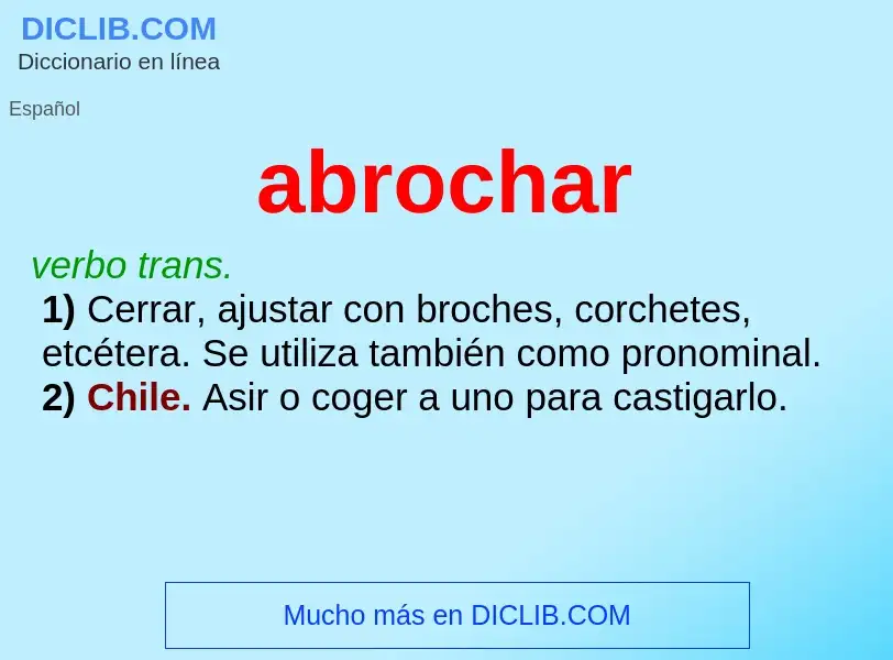 What is abrochar - definition