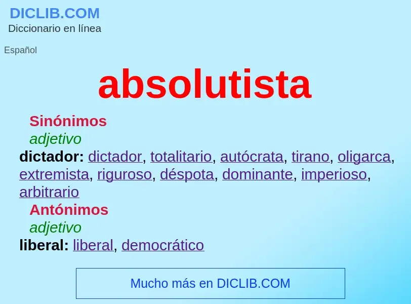 O que é absolutista - definição, significado, conceito