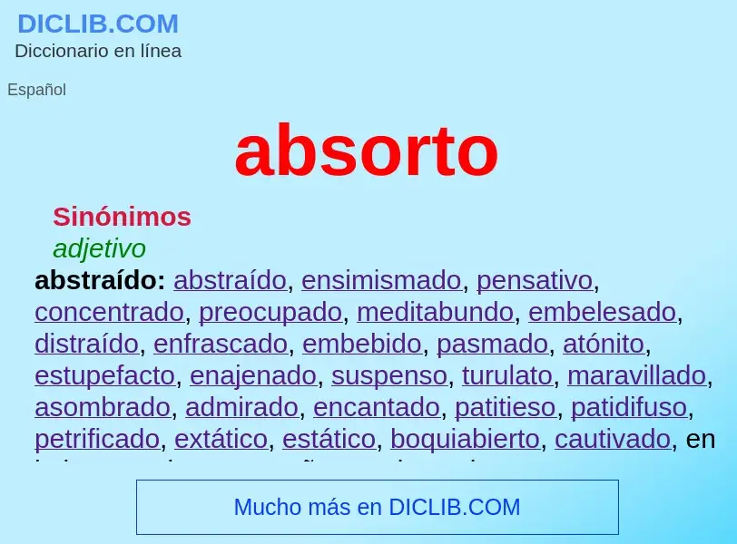 What is absorto - definition