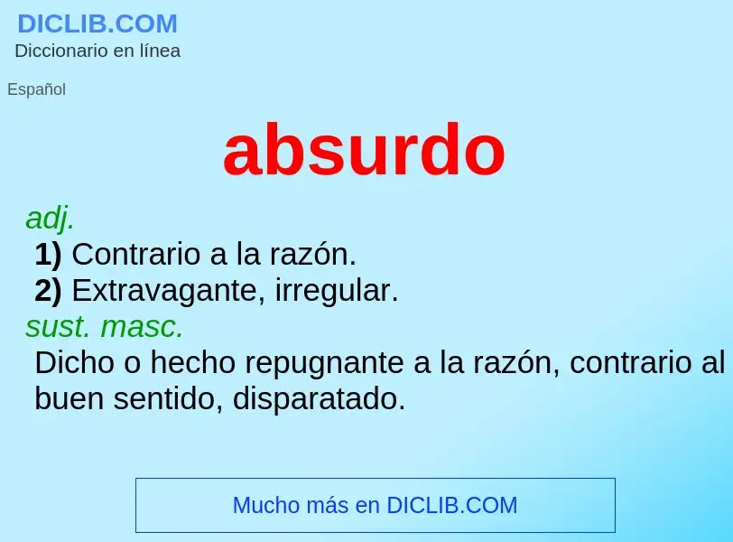 Che cos'è absurdo - definizione