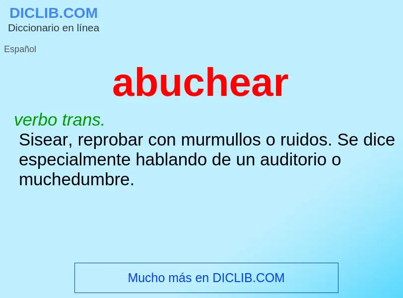 What is abuchear - definition