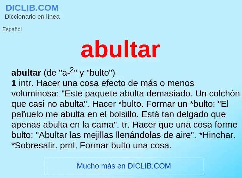 Wat is abultar - definition