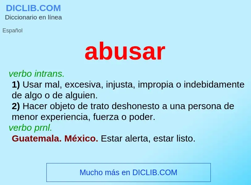 Wat is abusar - definition