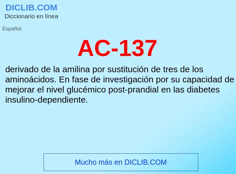 What is AC-137 - definition