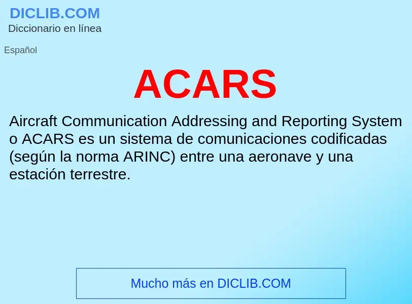 What is ACARS - definition