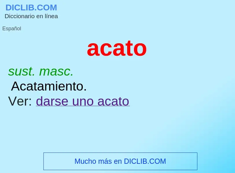 Wat is acato - definition