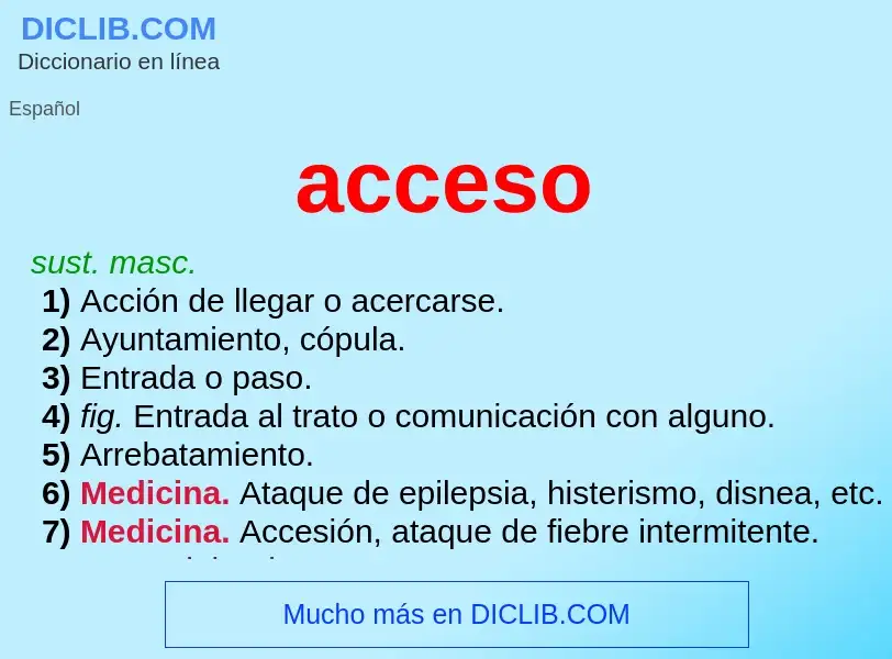 What is acceso - definition