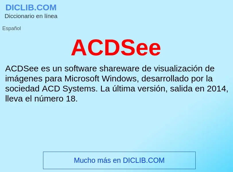 What is ACDSee - definition