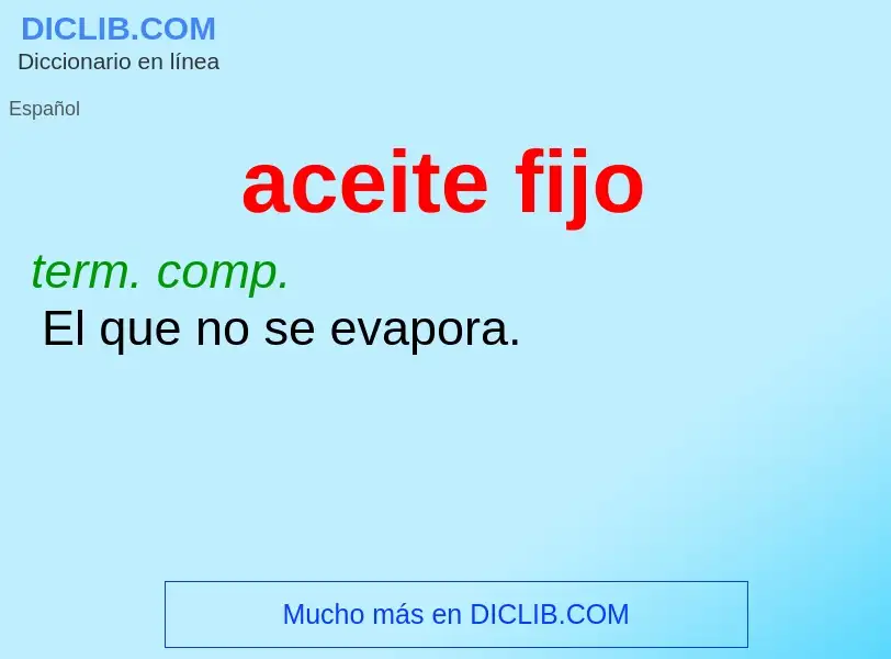 O que é aceite fijo - definição, significado, conceito