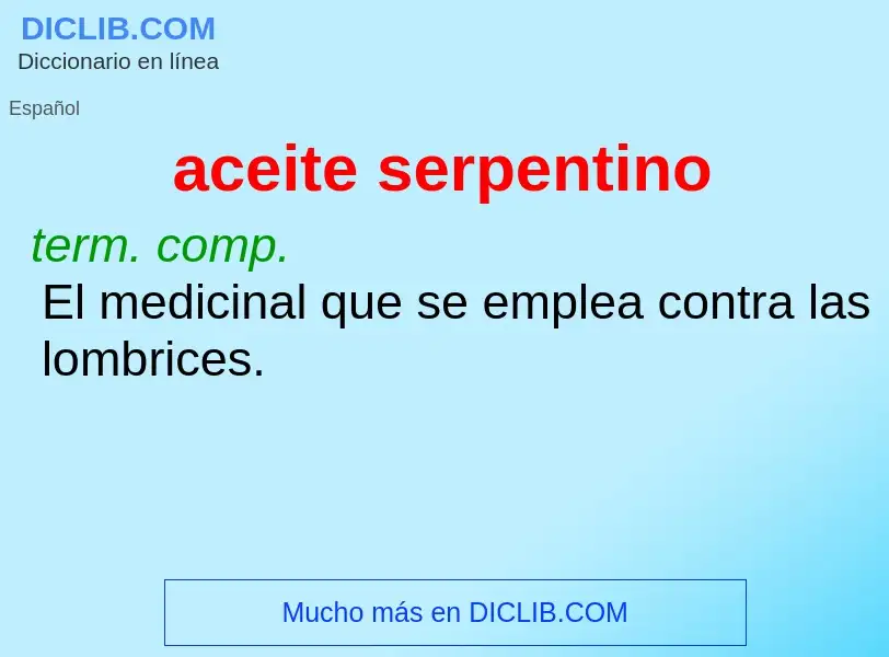 O que é aceite serpentino - definição, significado, conceito