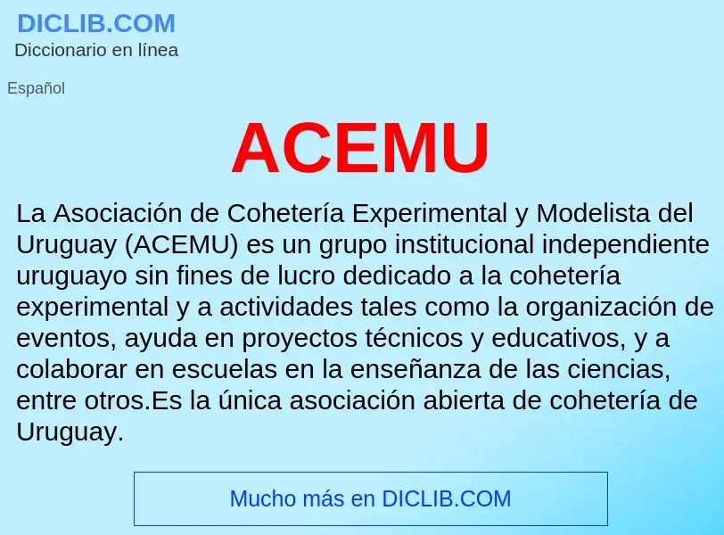 What is ACEMU - definition