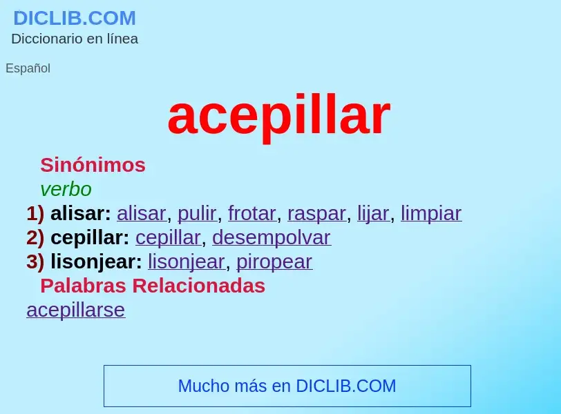 What is acepillar - definition