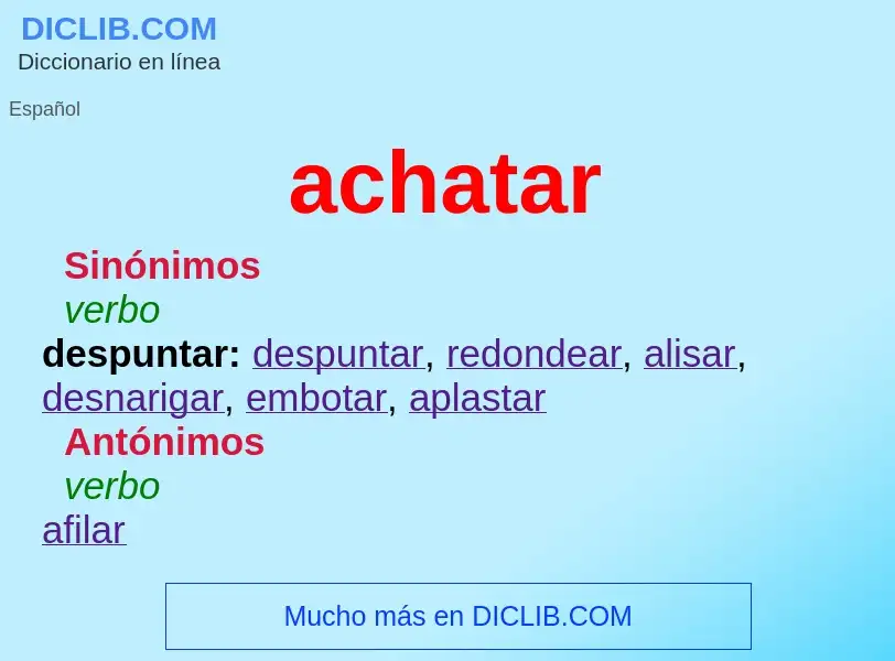 What is achatar - definition