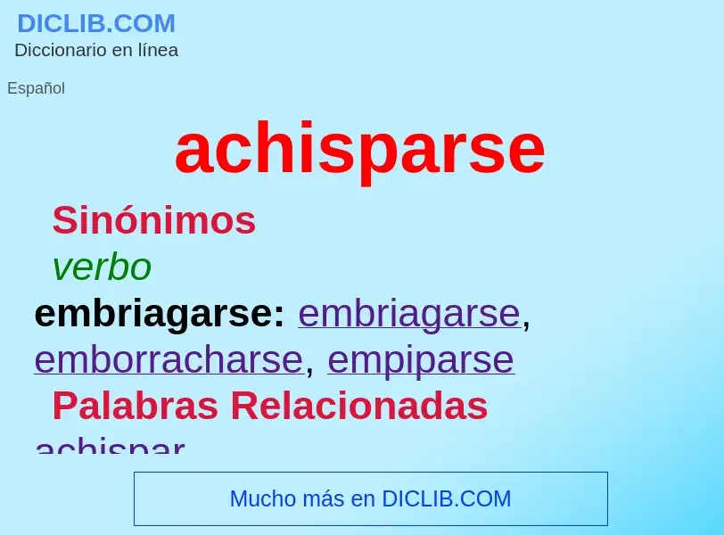 What is achisparse - meaning and definition