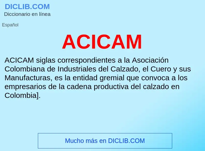 What is ACICAM - definition