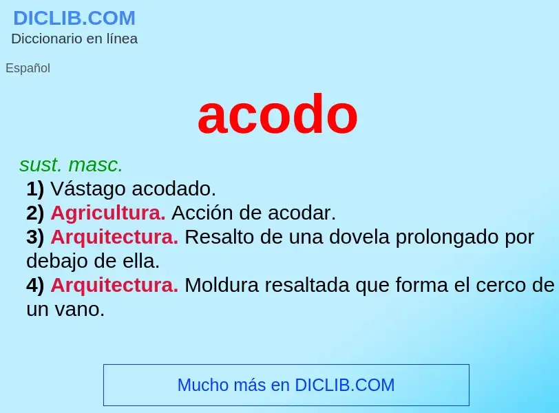 Wat is acodo - definition