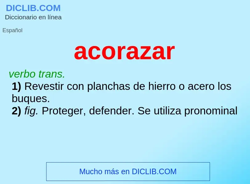 Wat is acorazar - definition